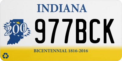 IN license plate 977BCK
