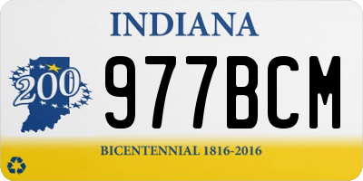 IN license plate 977BCM