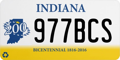 IN license plate 977BCS