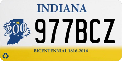 IN license plate 977BCZ
