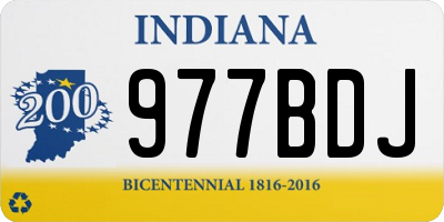 IN license plate 977BDJ