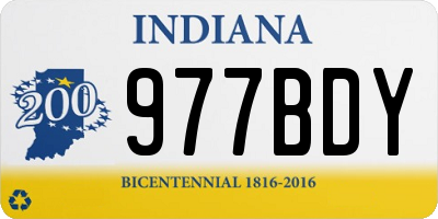 IN license plate 977BDY