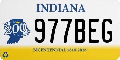 IN license plate 977BEG