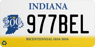 IN license plate 977BEL