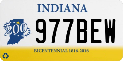 IN license plate 977BEW