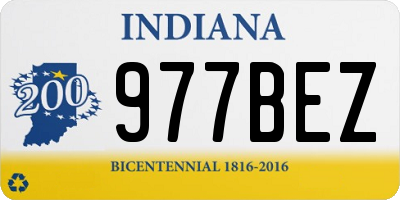 IN license plate 977BEZ