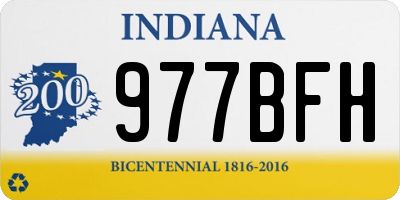 IN license plate 977BFH