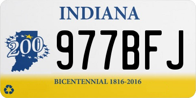 IN license plate 977BFJ