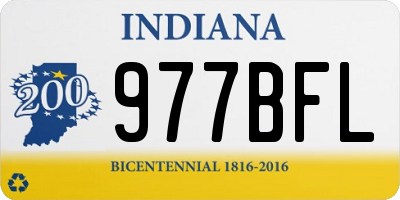 IN license plate 977BFL