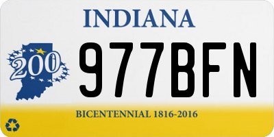 IN license plate 977BFN