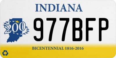 IN license plate 977BFP