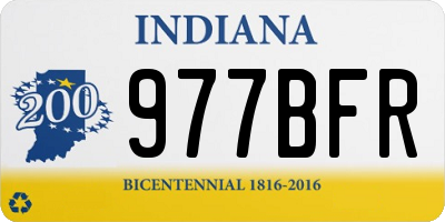 IN license plate 977BFR