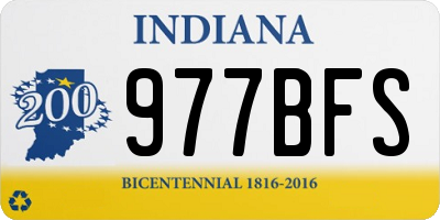 IN license plate 977BFS