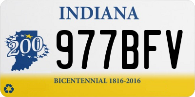 IN license plate 977BFV