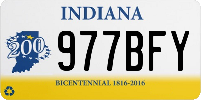 IN license plate 977BFY
