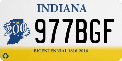 IN license plate 977BGF