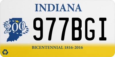 IN license plate 977BGI