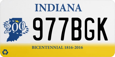 IN license plate 977BGK