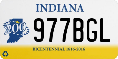 IN license plate 977BGL