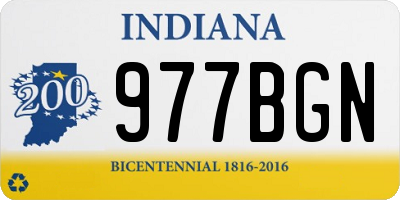 IN license plate 977BGN