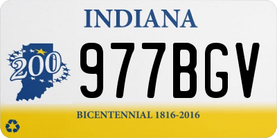 IN license plate 977BGV
