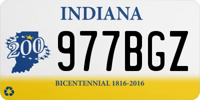 IN license plate 977BGZ