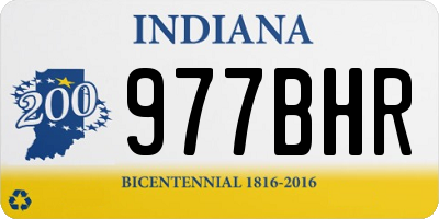 IN license plate 977BHR