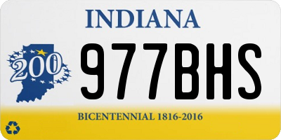 IN license plate 977BHS