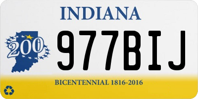 IN license plate 977BIJ