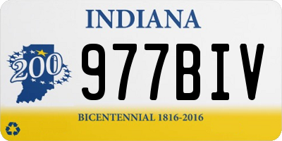 IN license plate 977BIV