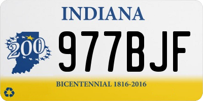IN license plate 977BJF