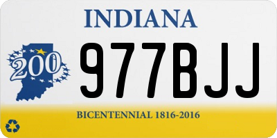 IN license plate 977BJJ