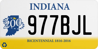IN license plate 977BJL