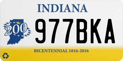 IN license plate 977BKA