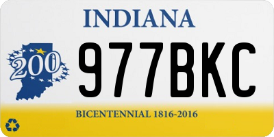 IN license plate 977BKC