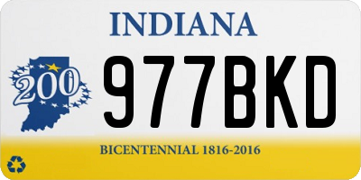 IN license plate 977BKD