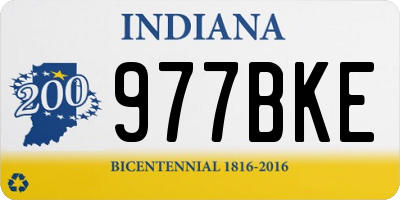 IN license plate 977BKE