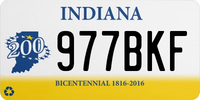 IN license plate 977BKF