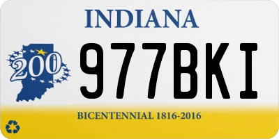 IN license plate 977BKI