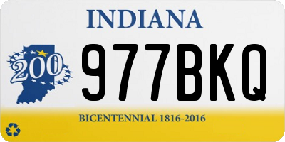 IN license plate 977BKQ