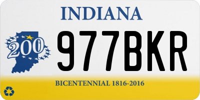 IN license plate 977BKR
