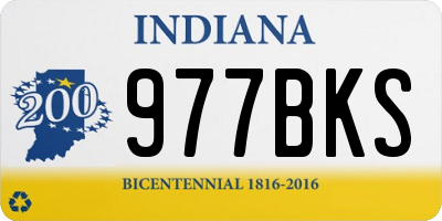 IN license plate 977BKS