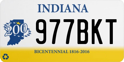 IN license plate 977BKT