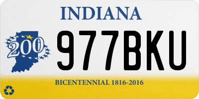 IN license plate 977BKU
