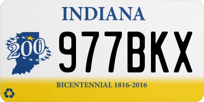 IN license plate 977BKX