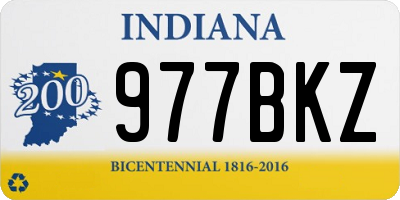 IN license plate 977BKZ