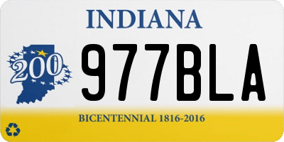 IN license plate 977BLA