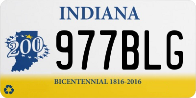 IN license plate 977BLG