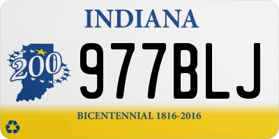 IN license plate 977BLJ