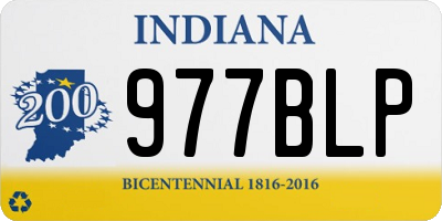 IN license plate 977BLP